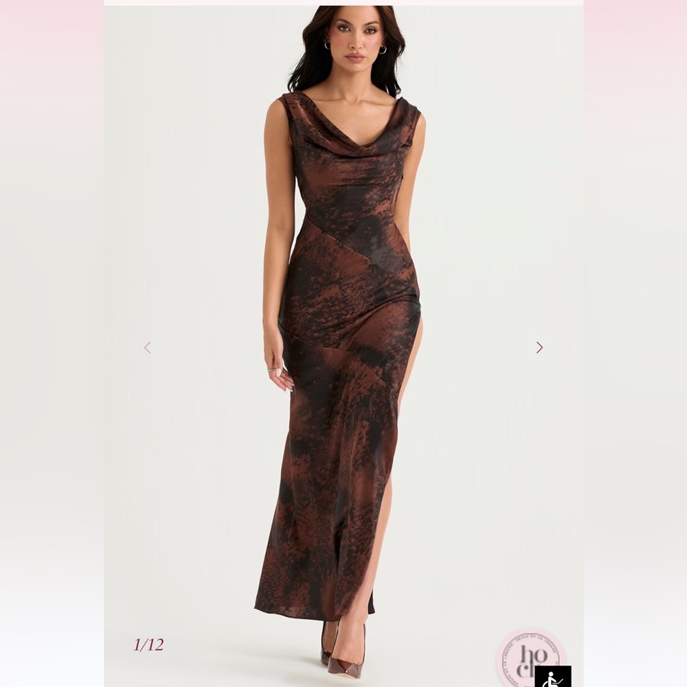 new House of CB ALAINA
Antique Copper Bias Cut Maxi Dress